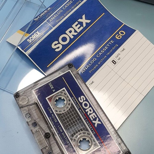 Custom C60 audio cassette like new with retro design
