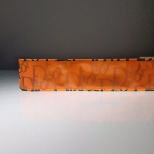 Dior foldable bracelet neon orange used