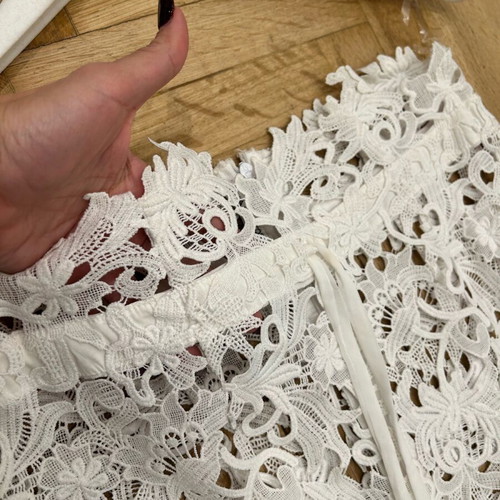Lace set Tania Christoforatou collection new, white, 3 pieces