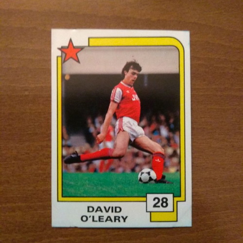 Κάρτα Panini Soccer Superstars 1988 μεταχειρισμένη, Νο28 David O'Leary