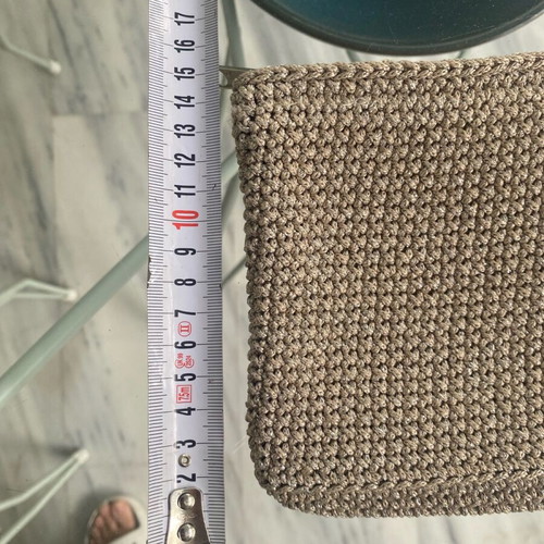 Handmade bag with gold thread new