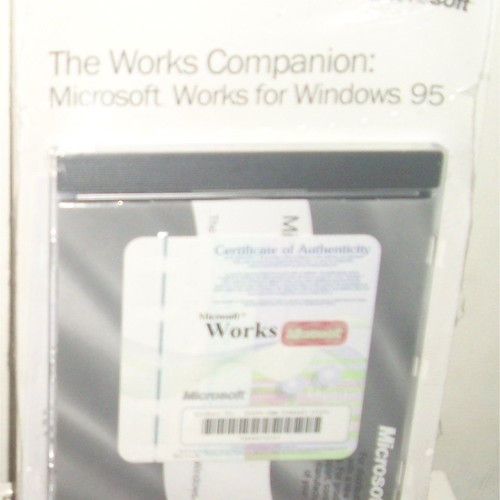Microsoft Works CD for Windows 95 sealed, British edition