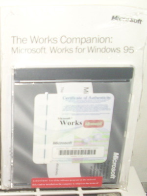 Microsoft Works CD για Windows 95 σφραγισμένο, βρετανική έκδοση