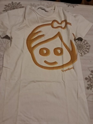 Supremebeing T-shirt like new, white and orange, size S