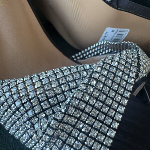 Envie shoes stiletto heel sandals with rhinestones, new, size 41