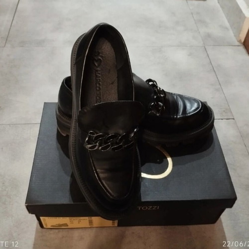 Marco Tozzi Oxford ballerinas size 39 used, black, comfortable