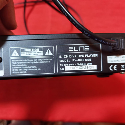 Elite DVD player used