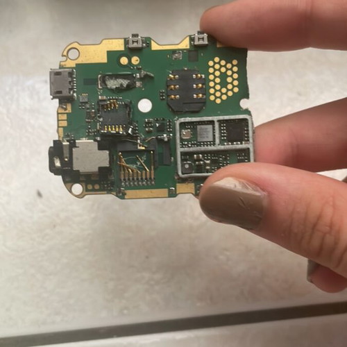 Mobile phone circuit board with buttons