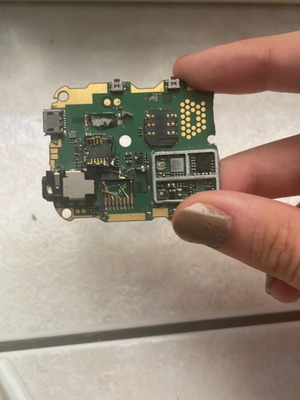 Mobile phone circuit board with buttons
