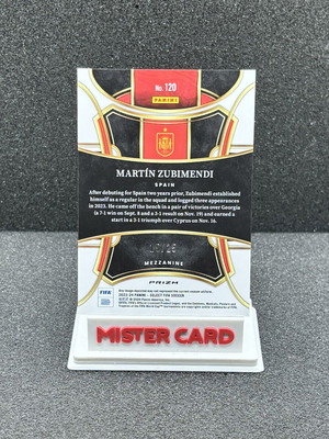 2023-24 Panini Select FIFA Martin Zubimendi zebra #120 Spain card