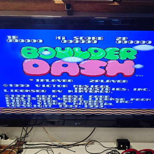 Nintendo NES Boulder Dash used