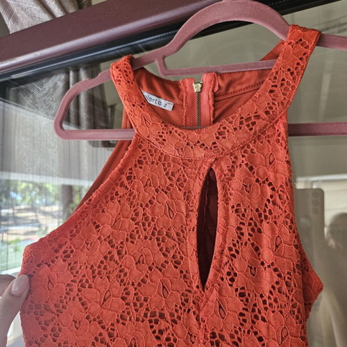 Halter One-Piece Jumpsuit like new, bright orange, size M 38