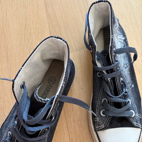 High-Top Sneakers Le Petit Prince painted, used, size 36