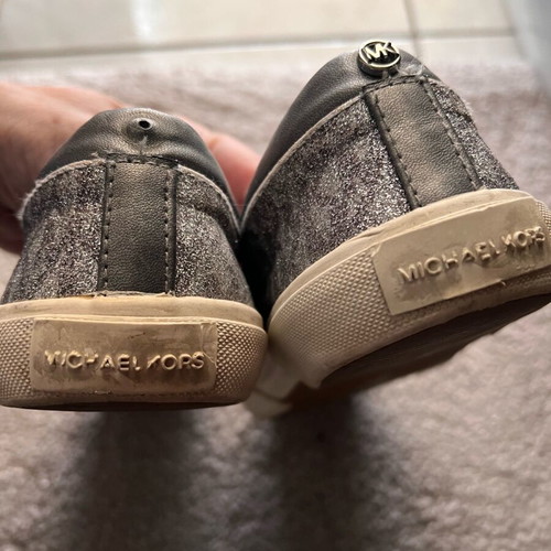 Michael Kors shoes size 34 silver like new