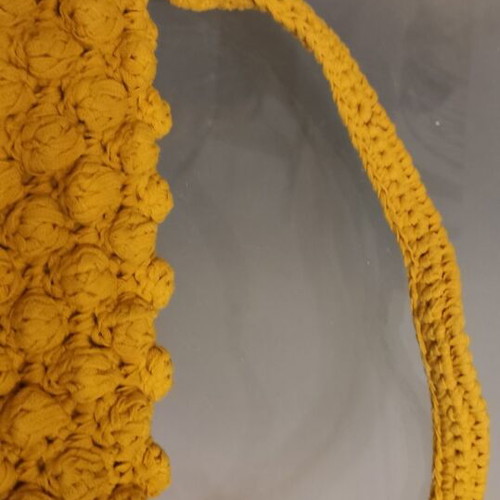 Zara yellow knitted summer shoulder bag new