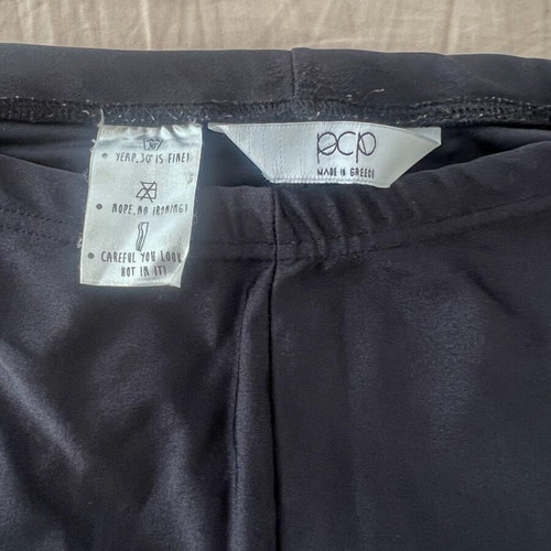 PCP leggings used, black, fitted, high-waist, size S