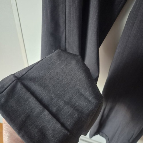 Office pants Rebecca Blu size M like new, dark gray with stripe