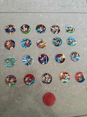 Cheetos tazos set of 20 and one red mother tazo like new