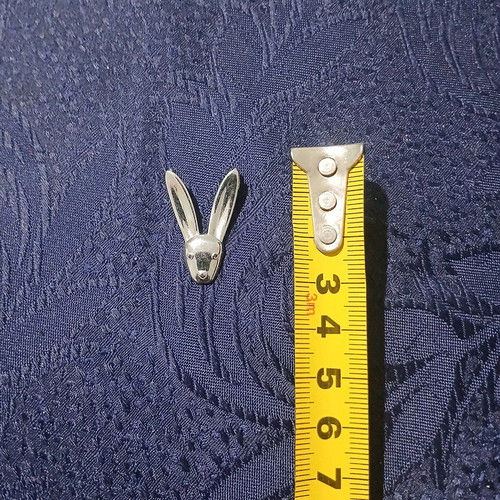 Playing Card Earrings Set and Lucky Bunny Pendant Silver 925 new