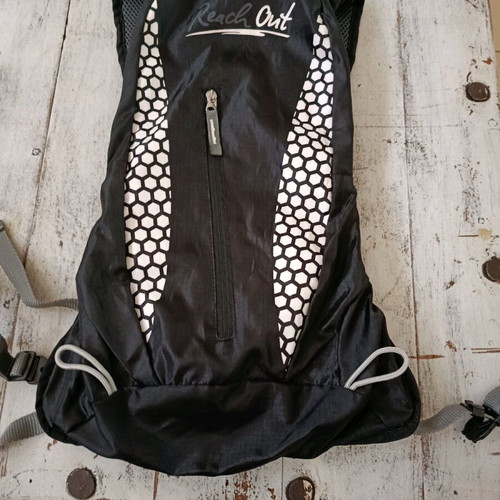 Backpack like new, black, with reinforcement and two fastenings