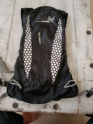 Backpack like new, black, with reinforcement and two fastenings