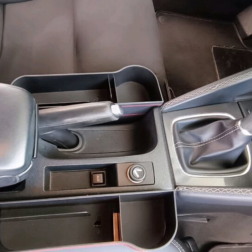 Seat gap organizer new with red and gray stitching