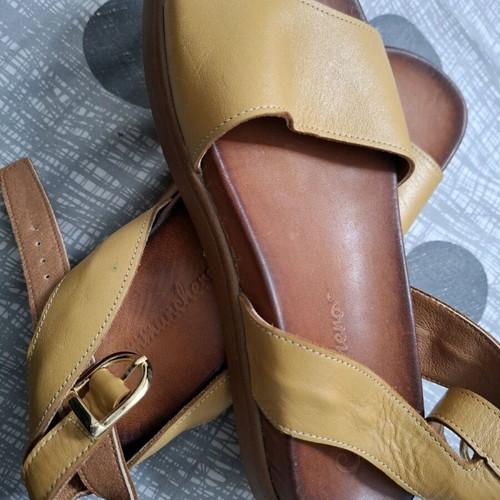 Commanchero Original leather sandals like new, size 38, croco color