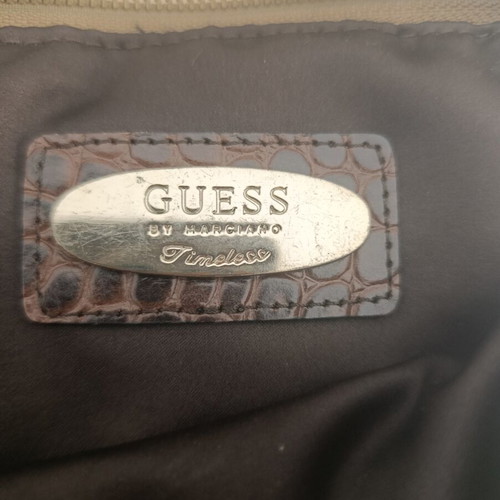 Guess crossbody bag used, brown with multiple pockets