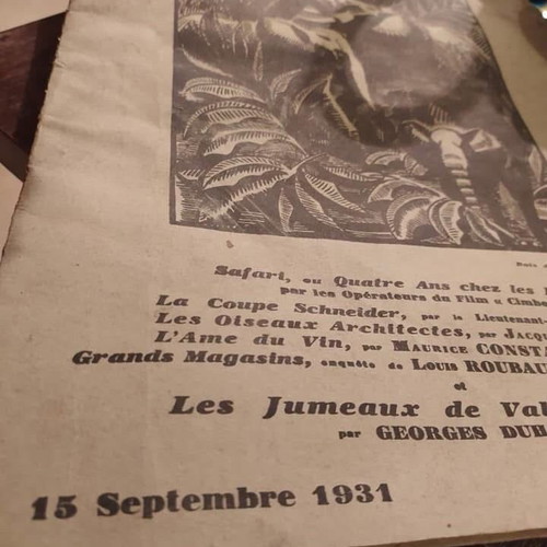 Prewar newspaper 'LE -ANNALES' used, set of 5