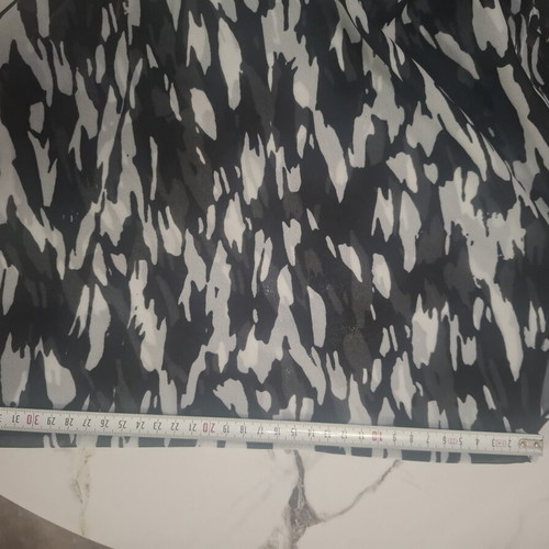 Long Sheer Kimono Robe black and white, like new