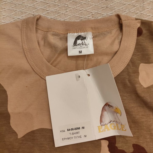 Eagle T-shirt desert camouflage 100% cotton new, size M
