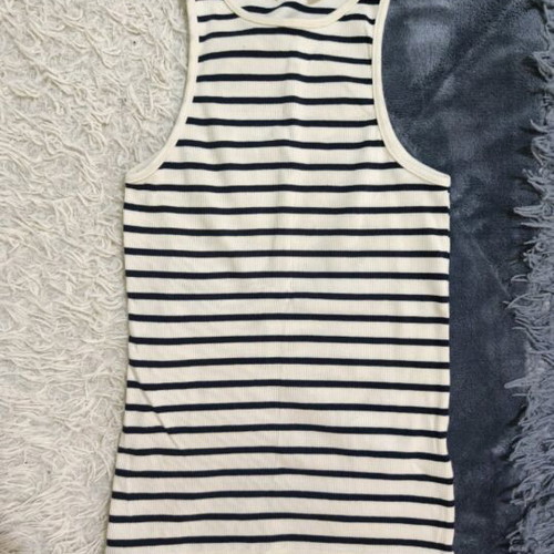 H&M striped sleeveless top new, size small