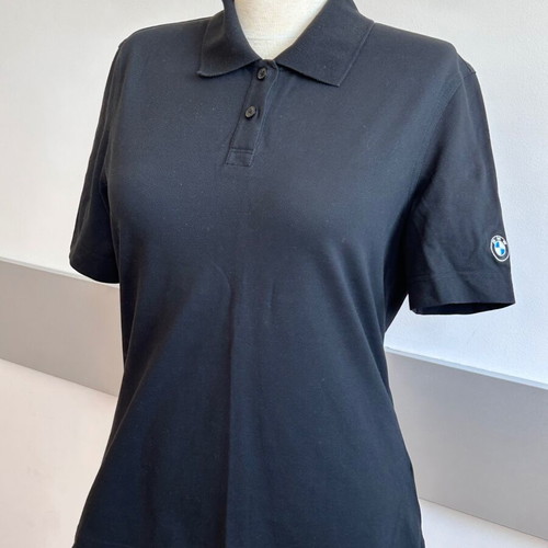 BMW Motorrad black original women's polo shirt like new, size L