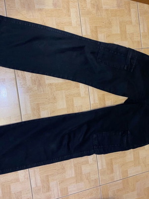 Stradivarius cargo pants used black, straight fit, size S