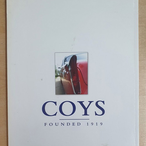 Coys Auction Catalog used with rare collector cars