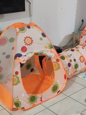 Play Tent with Tunnel and Pool like new