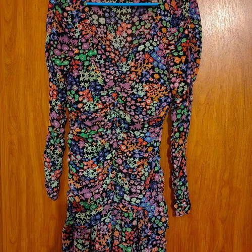Mini dress Zara used, multicolor, size S