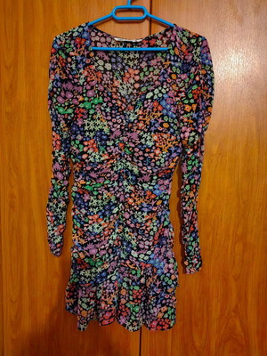 Mini dress Zara used, multicolor, size S