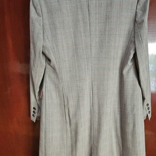 Escada women's coat used, gray and red, size XL