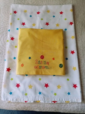 Mothercare 2 crib sheets like new 1.20x1.70