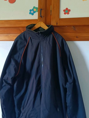 M Zark reversible jacket like new, black and green fleece