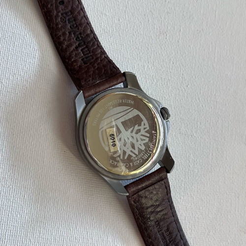 Timberland date 24-hour watch used, gray with genuine strap