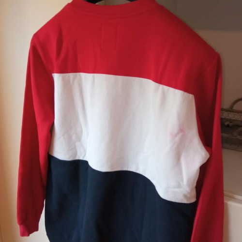 Pop Air Sweatshirt No L like new, white and red