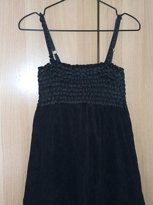 Juicy Couture black terry dress used, size M