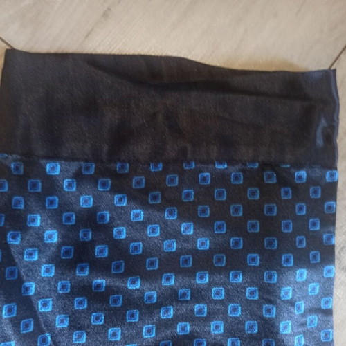 Men's satin pajamas XL new, black and blue