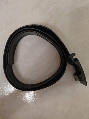Men's Black Leather Adjustable Belt with Steel Buckle new