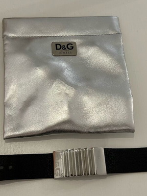 Dolce Gabbana Jewels Ανδρικό περικάρπιο - βραχιόλι μεταχειρισμένο, μαύρο και ασημί