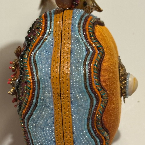 Mary Francis Ornate Sea Mermaid multicolor clutch bag used