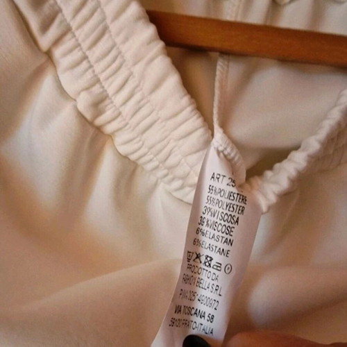 White fleece pants below calf, brand feeling, new