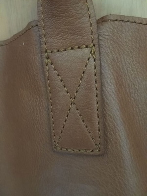 Marks & Spencer Autograph leather shoulder bag, light brown
